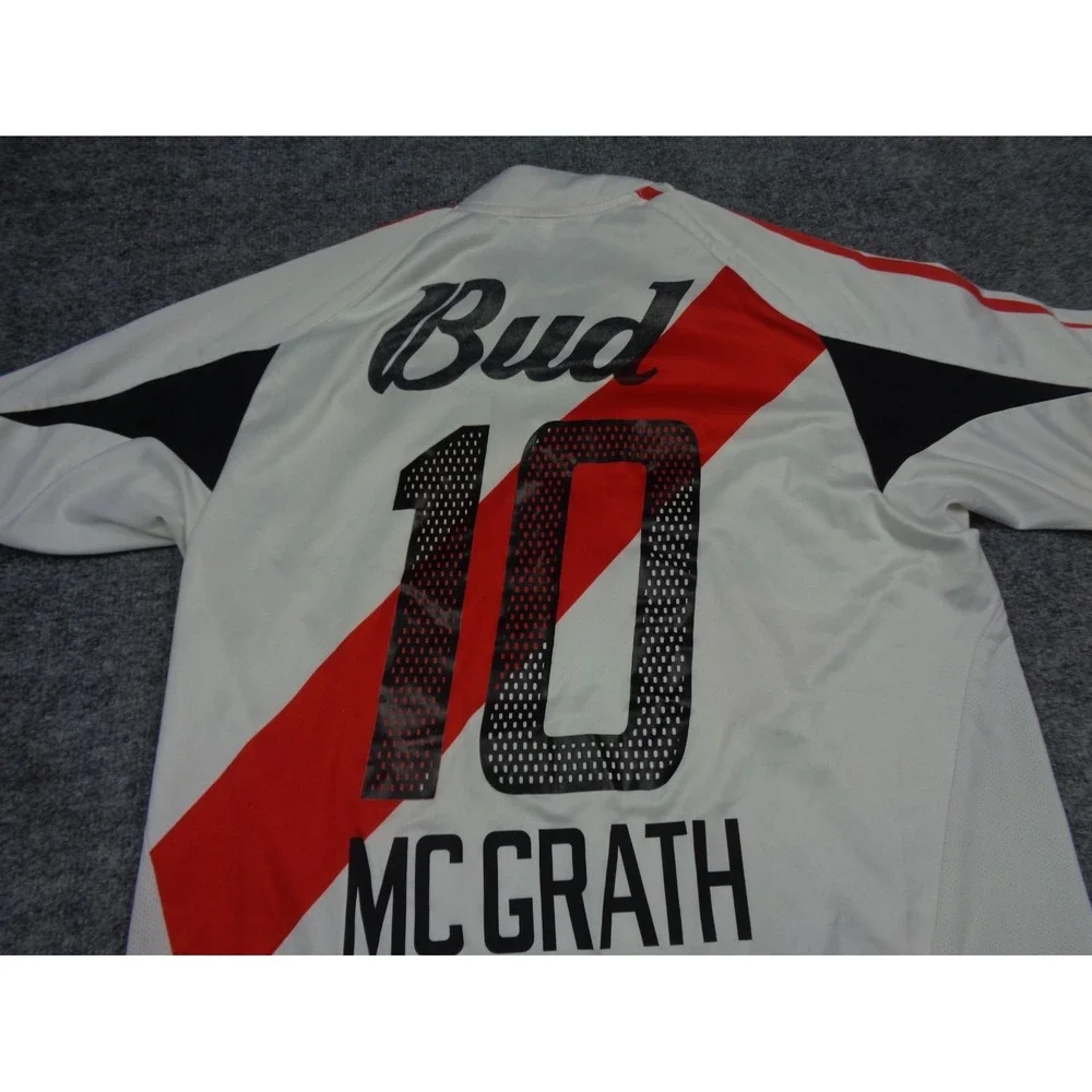 Vintage Adidas River Plate 2003 Home Jersey #10 MC Grath Argentina Shirt M